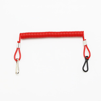 Ｊ 후크 스프링 탄력 있는 코일 도구 맬끈 스트랩 로프 빨간 코드 라인